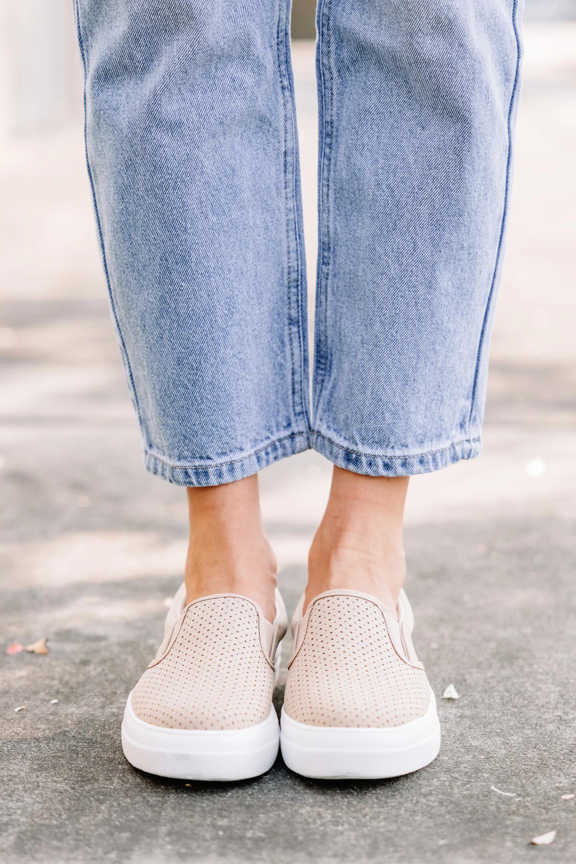 Always Here For Fun Natural Brown Platform Sneakers