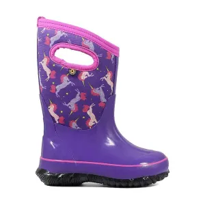 Bogs Kids Classic Boots- Purple/ Unicorn