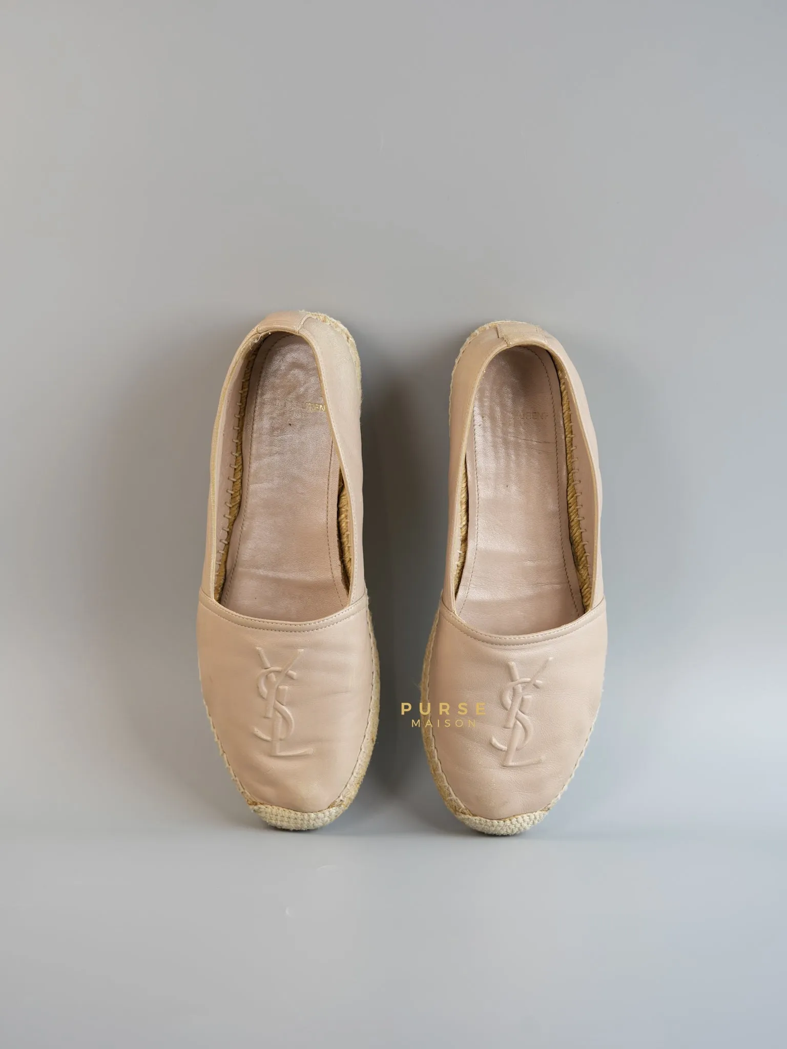 Espadrilles in Beige Lambskin Leather Size 38 (25cm)