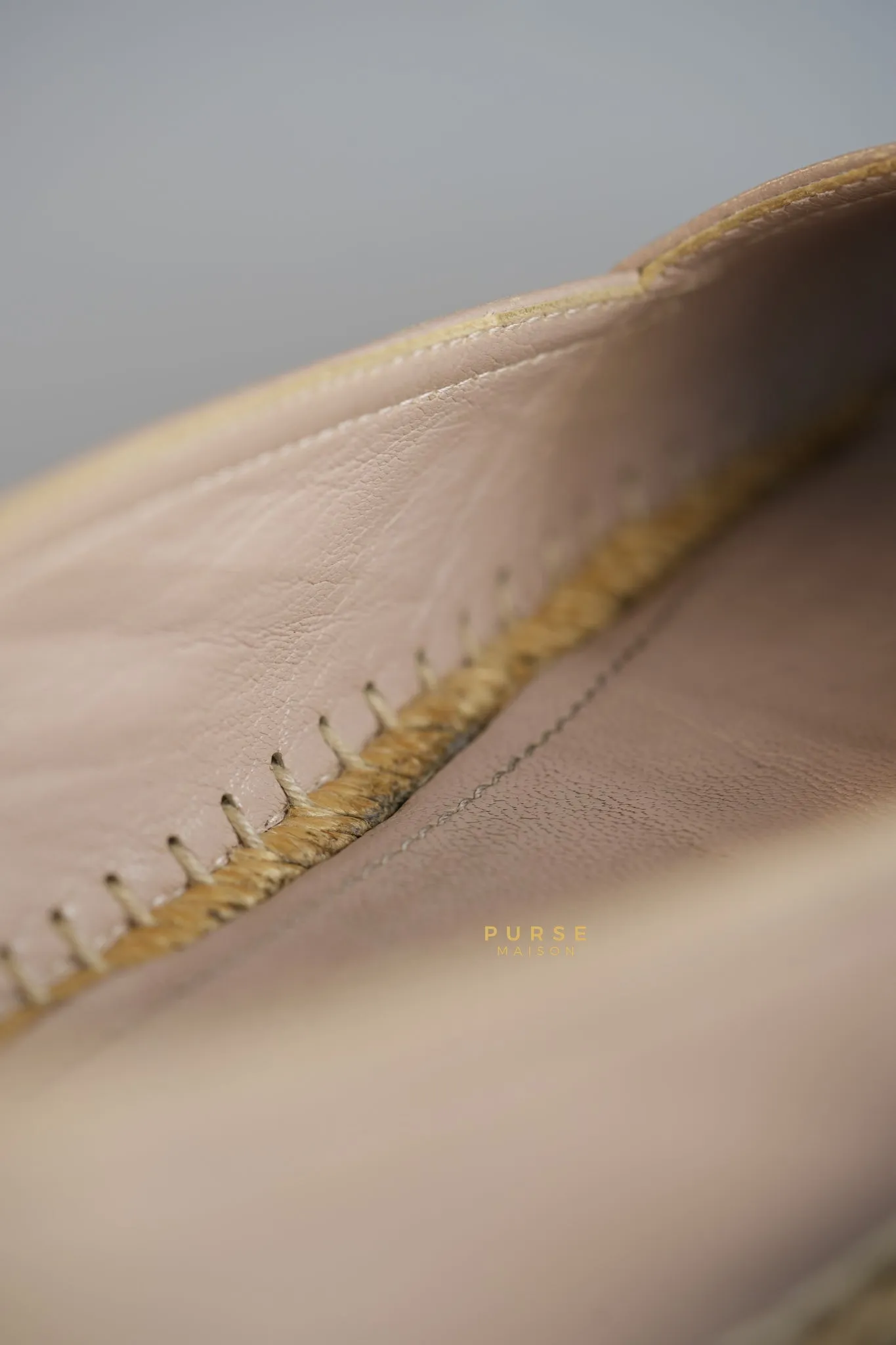 Espadrilles in Beige Lambskin Leather Size 38 (25cm)