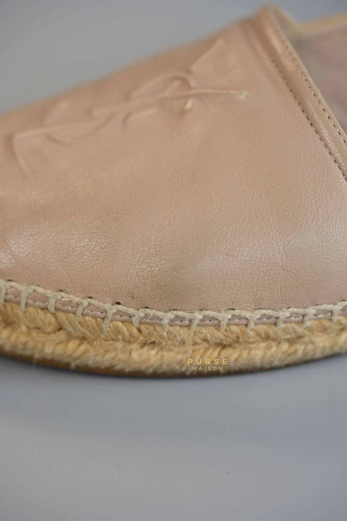 Espadrilles in Beige Lambskin Leather Size 38 (25cm)