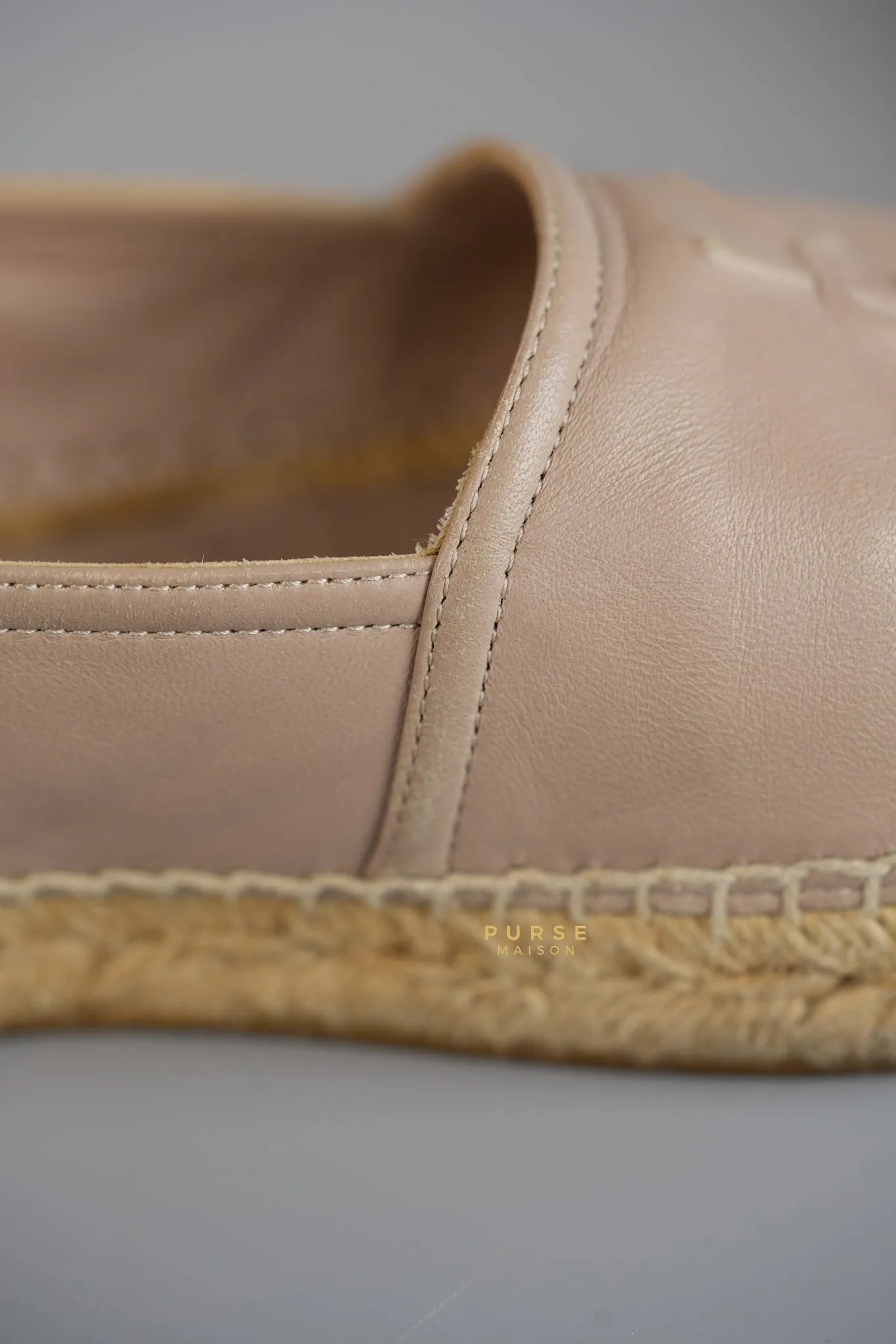 Espadrilles in Beige Lambskin Leather Size 38 (25cm)