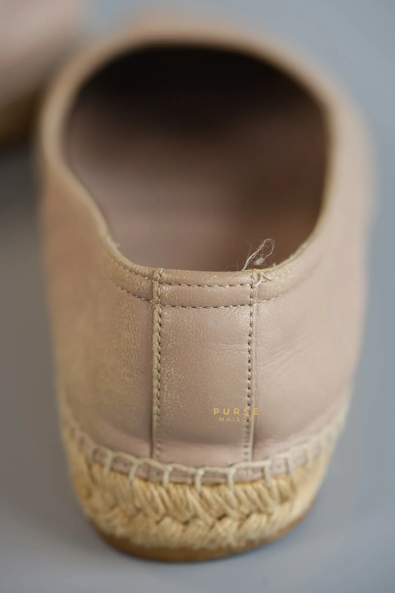 Espadrilles in Beige Lambskin Leather Size 38 (25cm)