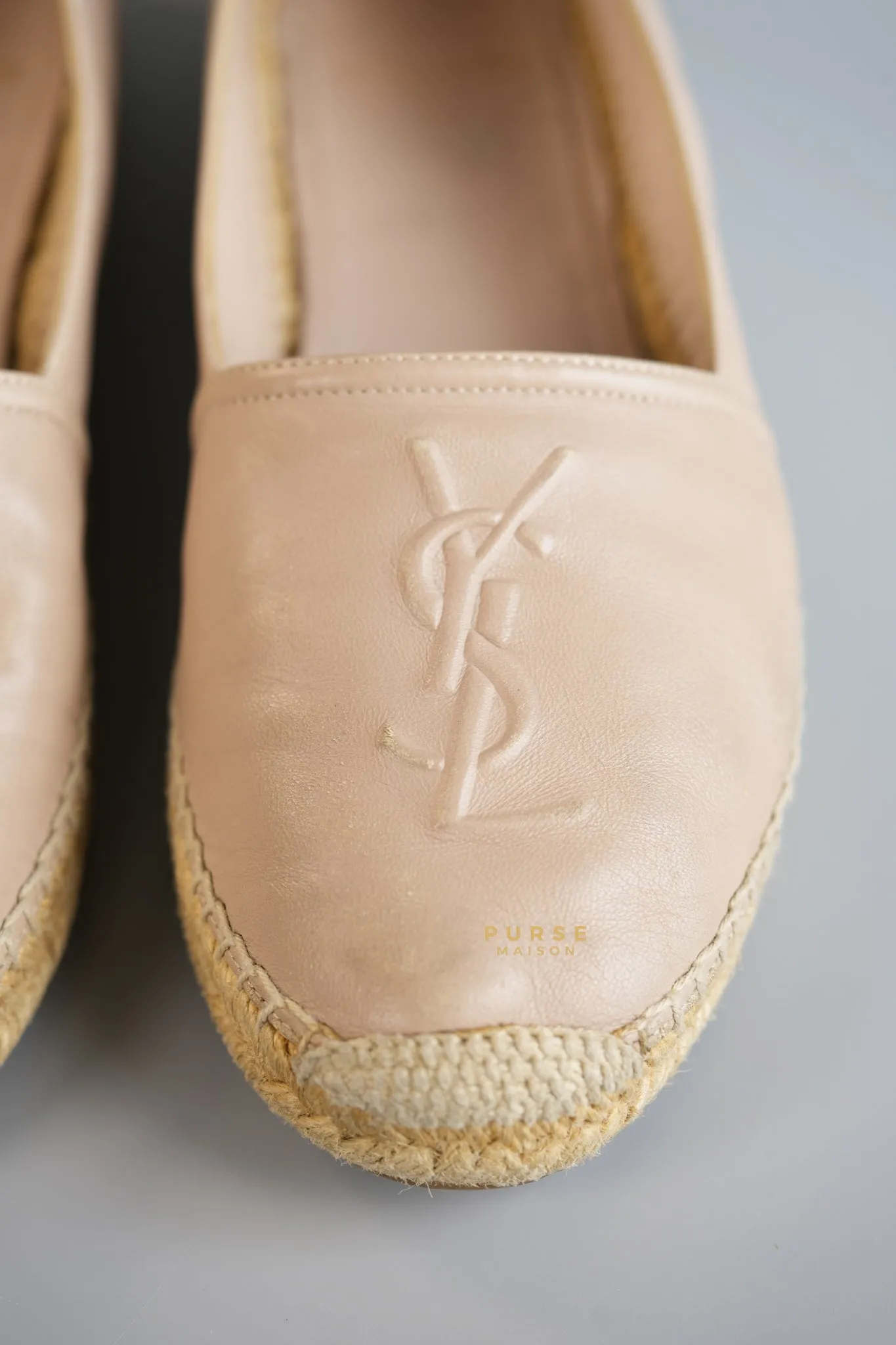 Espadrilles in Beige Lambskin Leather Size 38 (25cm)