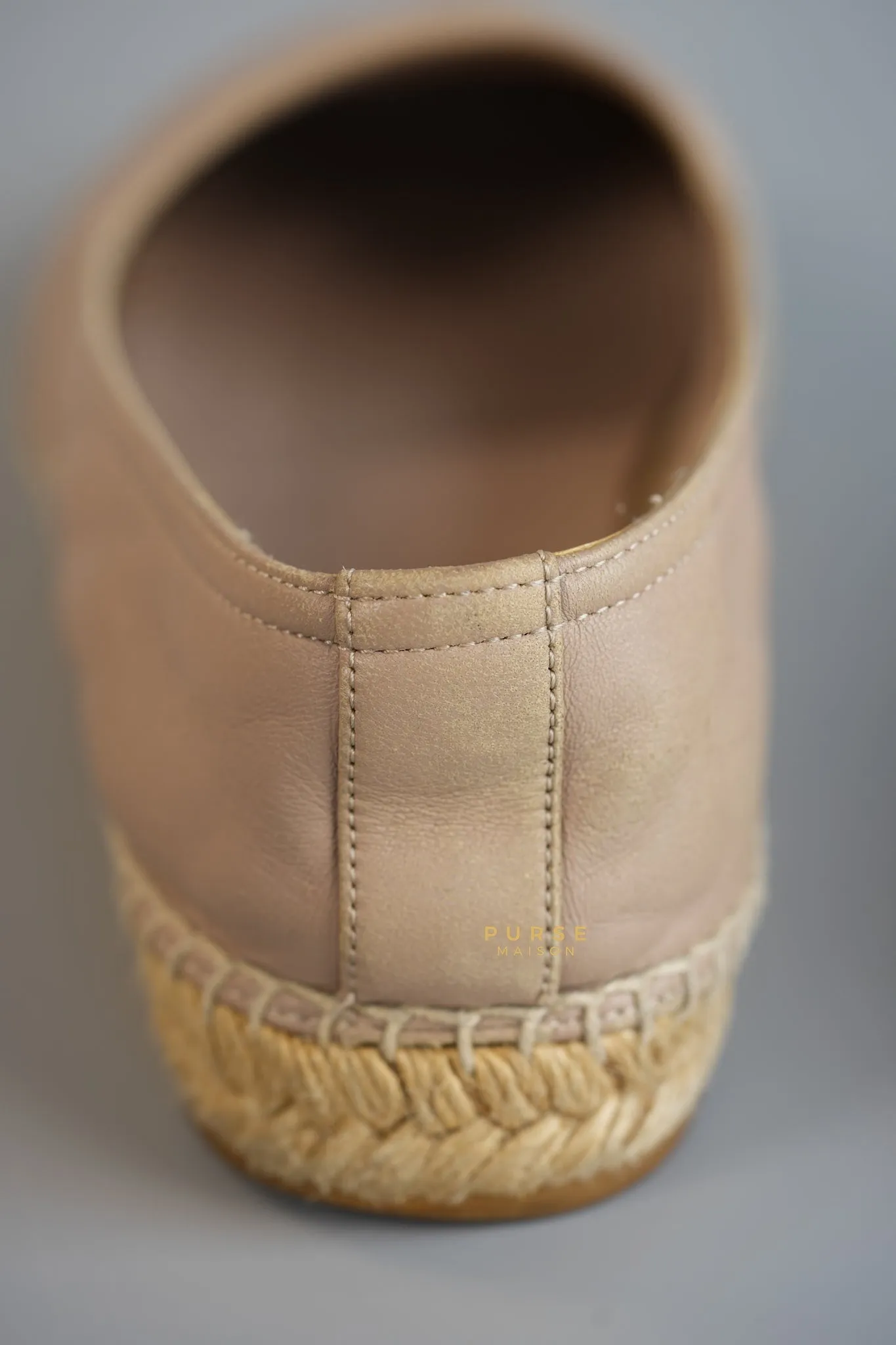 Espadrilles in Beige Lambskin Leather Size 38 (25cm)