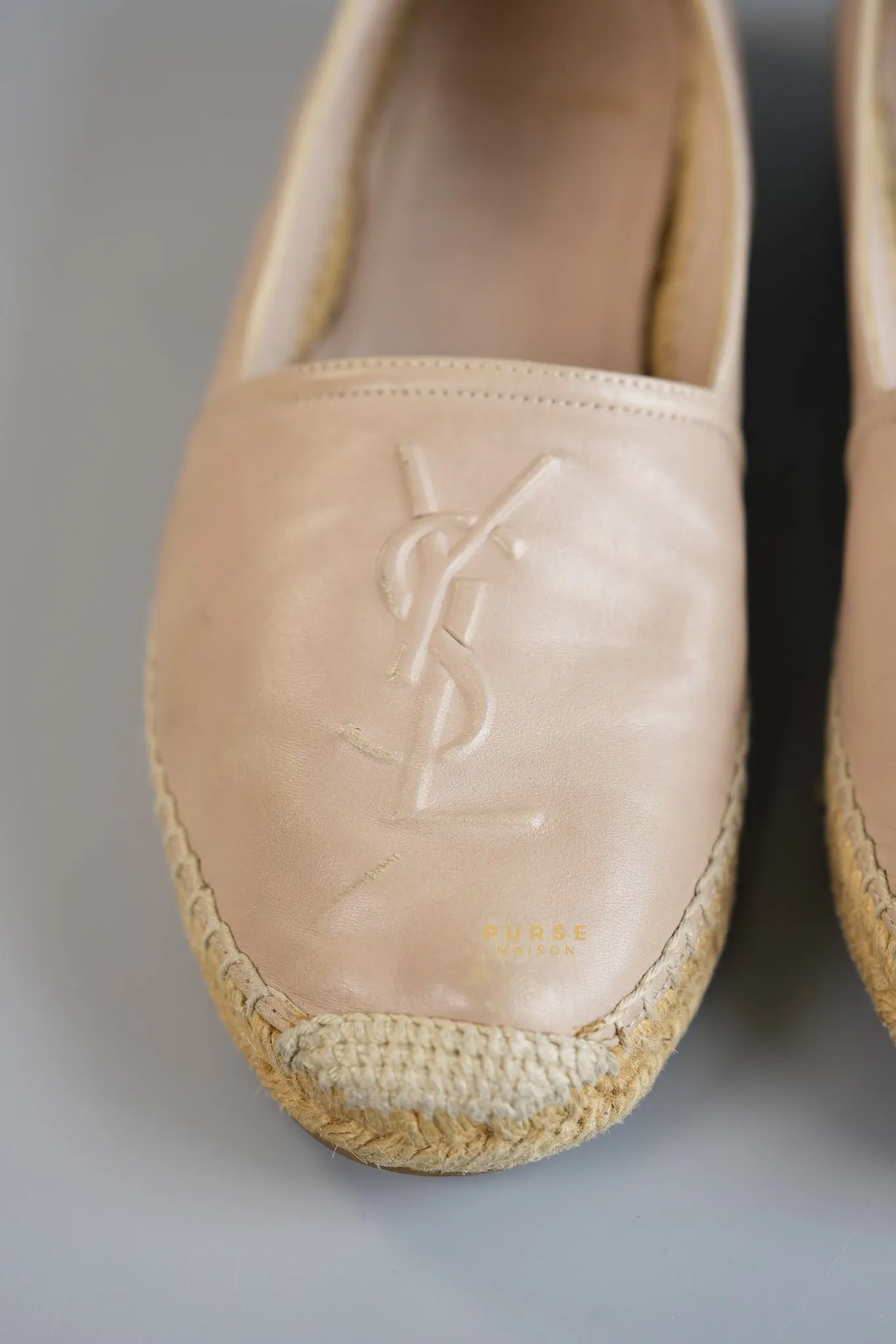 Espadrilles in Beige Lambskin Leather Size 38 (25cm)