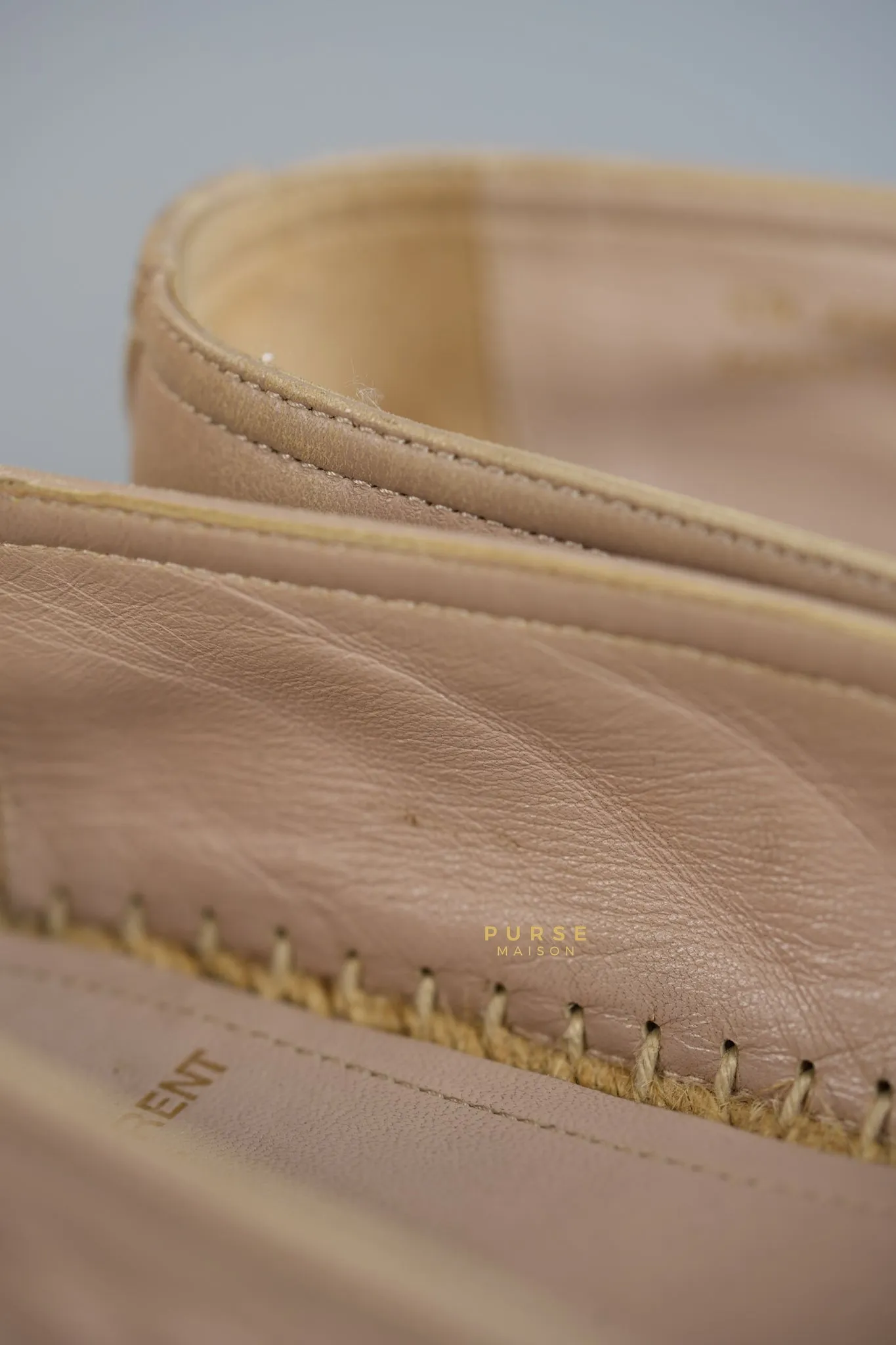 Espadrilles in Beige Lambskin Leather Size 38 (25cm)