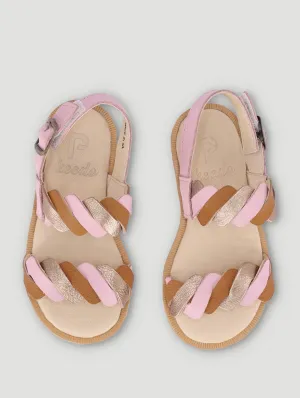 Girls Plated Hard Sole Sandal