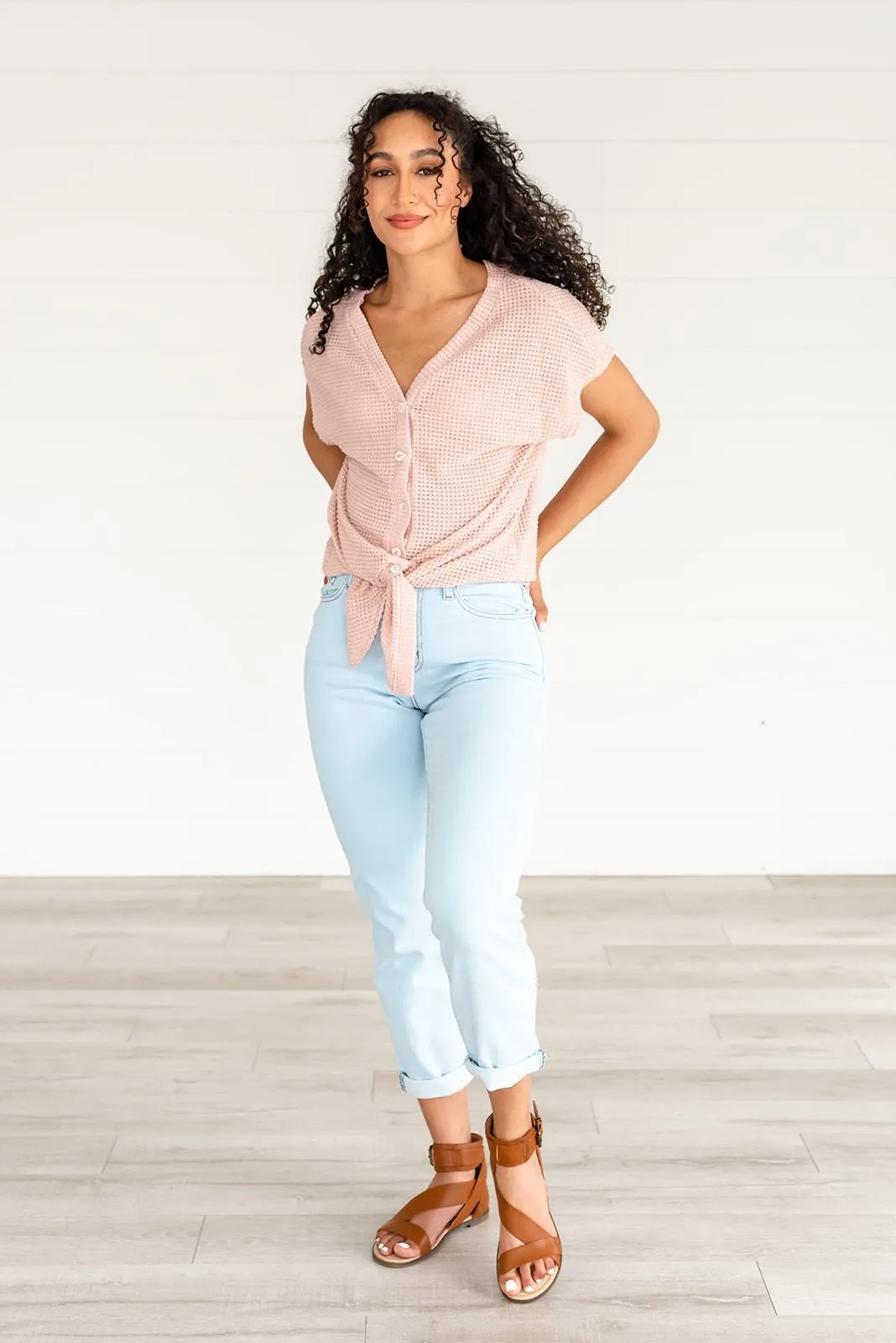 Just a Dream Waffle Knit Top