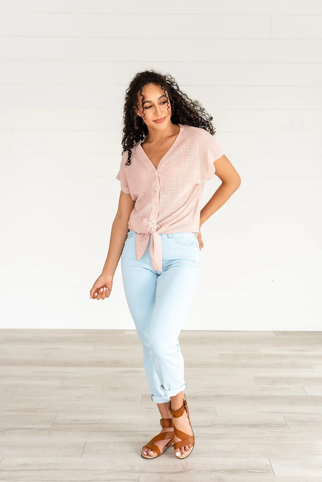 Just a Dream Waffle Knit Top