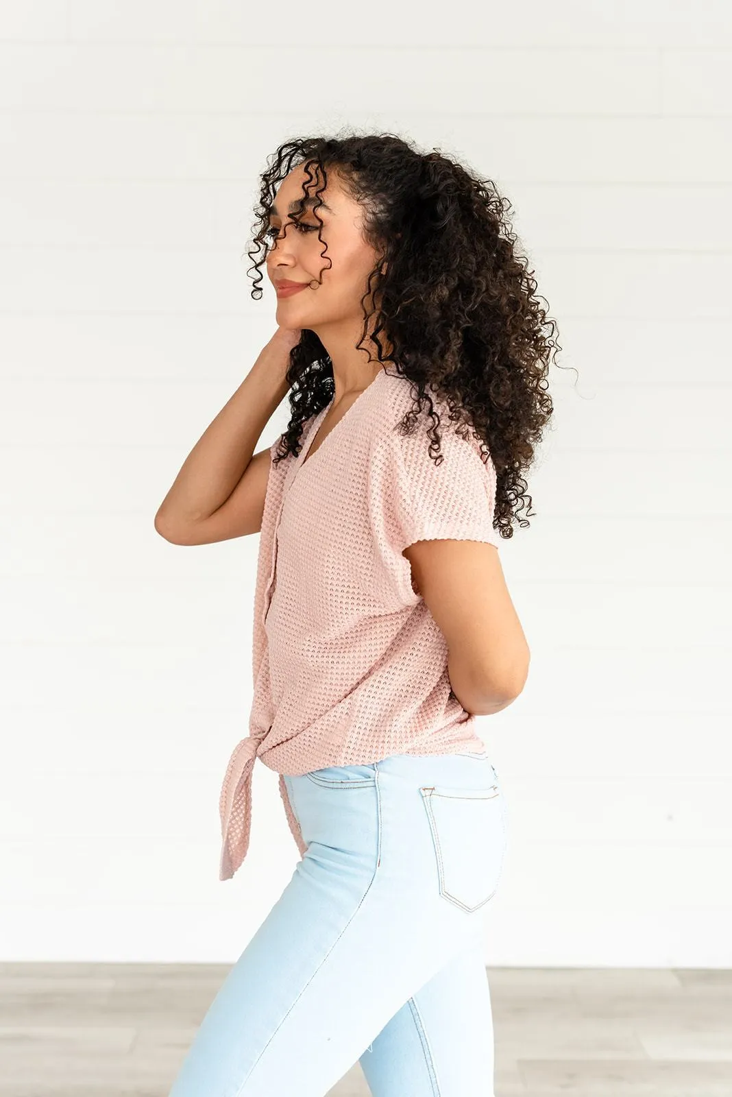 Just a Dream Waffle Knit Top
