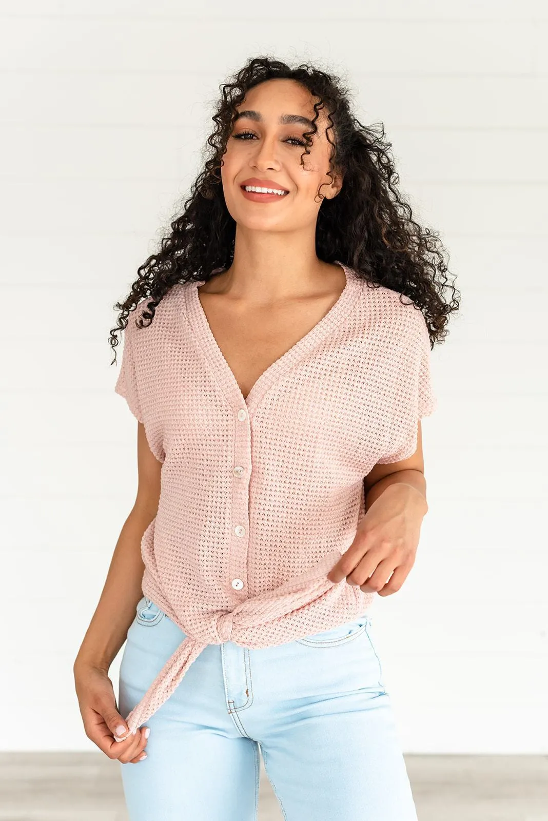 Just a Dream Waffle Knit Top