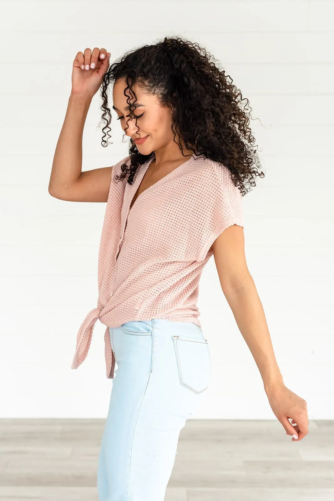 Just a Dream Waffle Knit Top