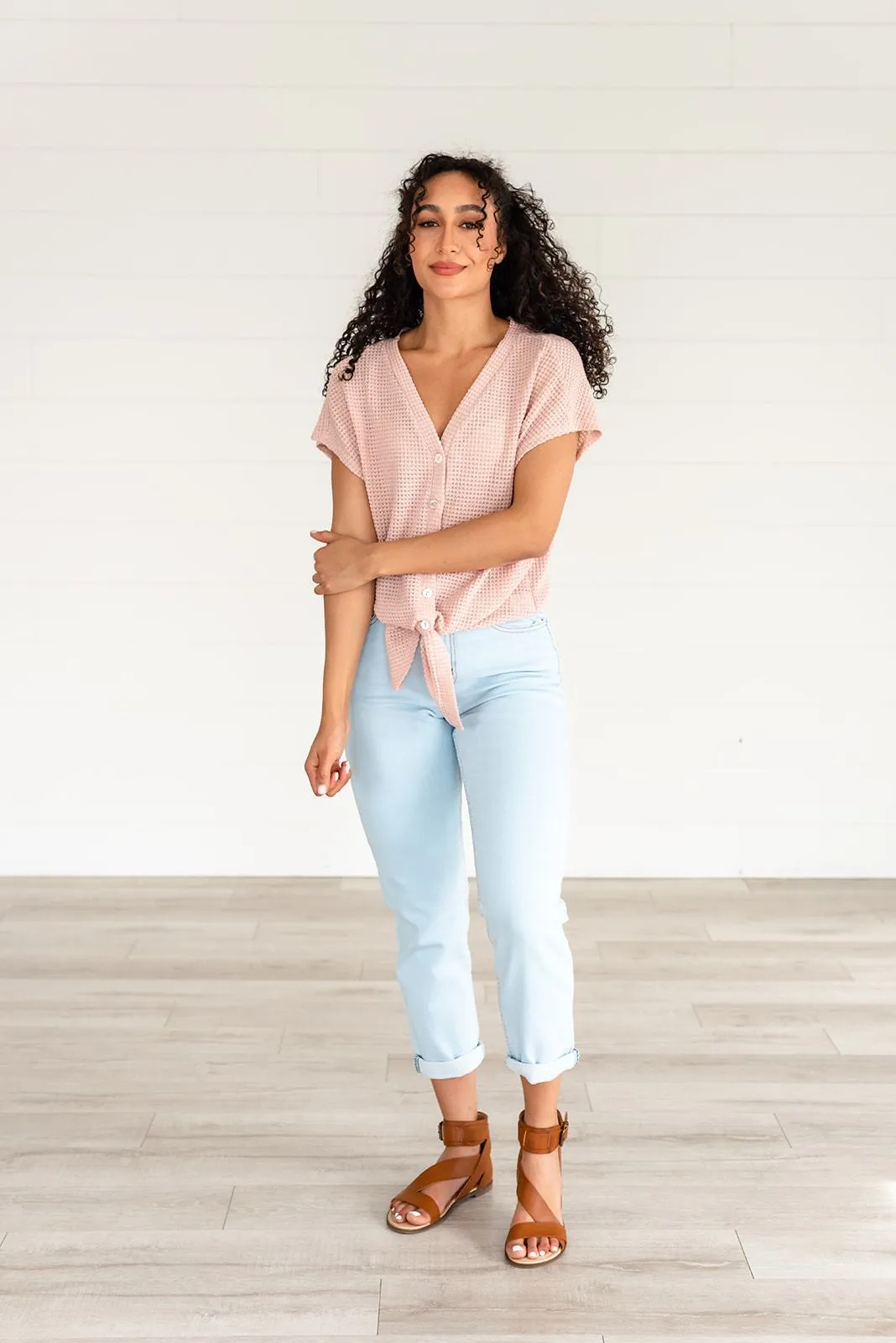 Just a Dream Waffle Knit Top