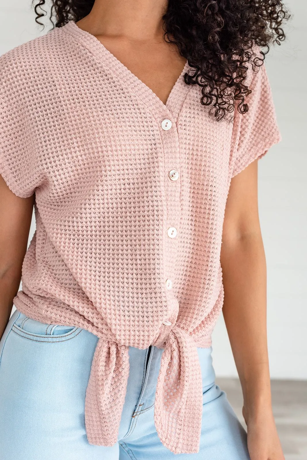 Just a Dream Waffle Knit Top