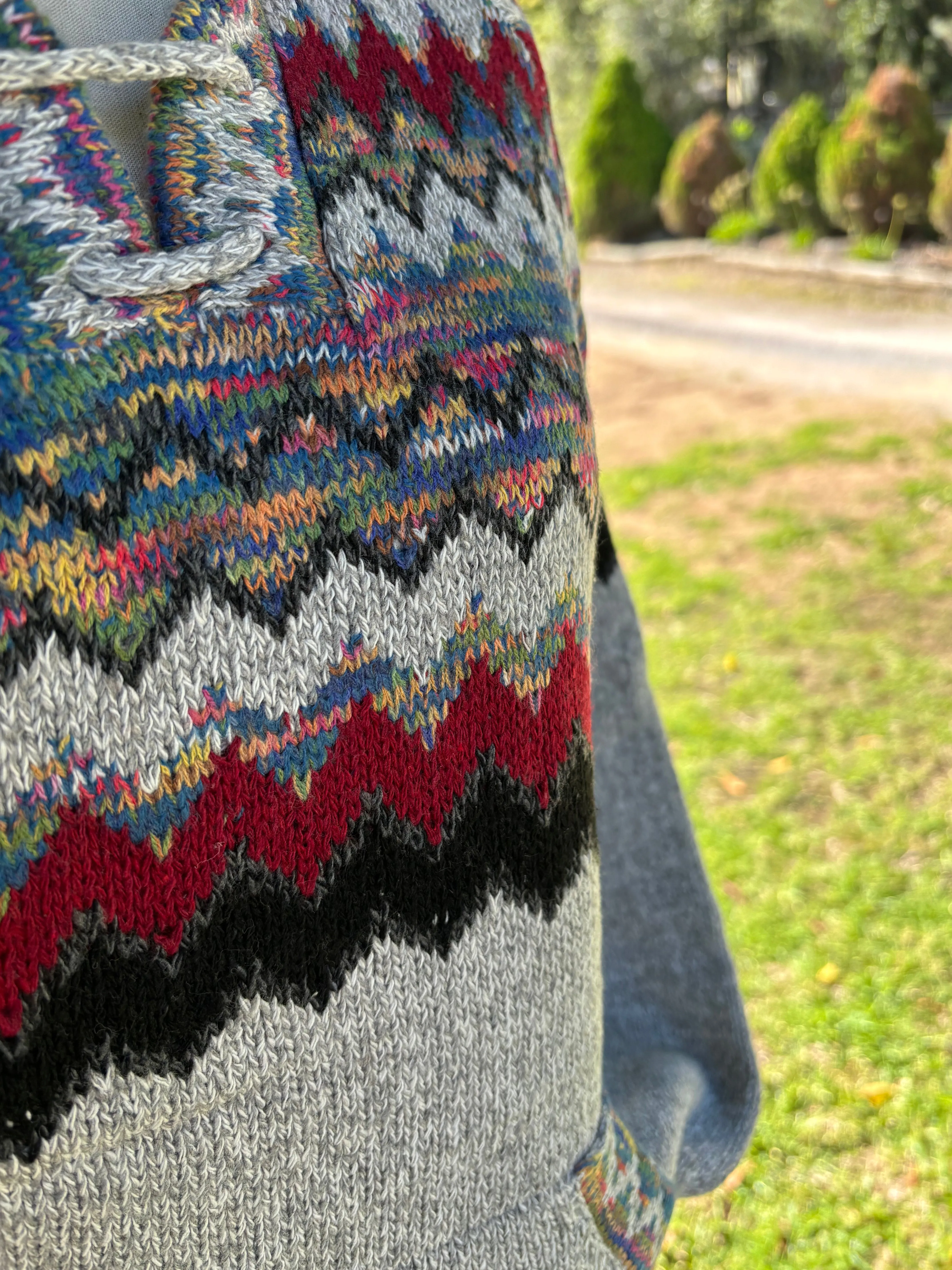 Knit- Bonnie Hoodie - Light Grey