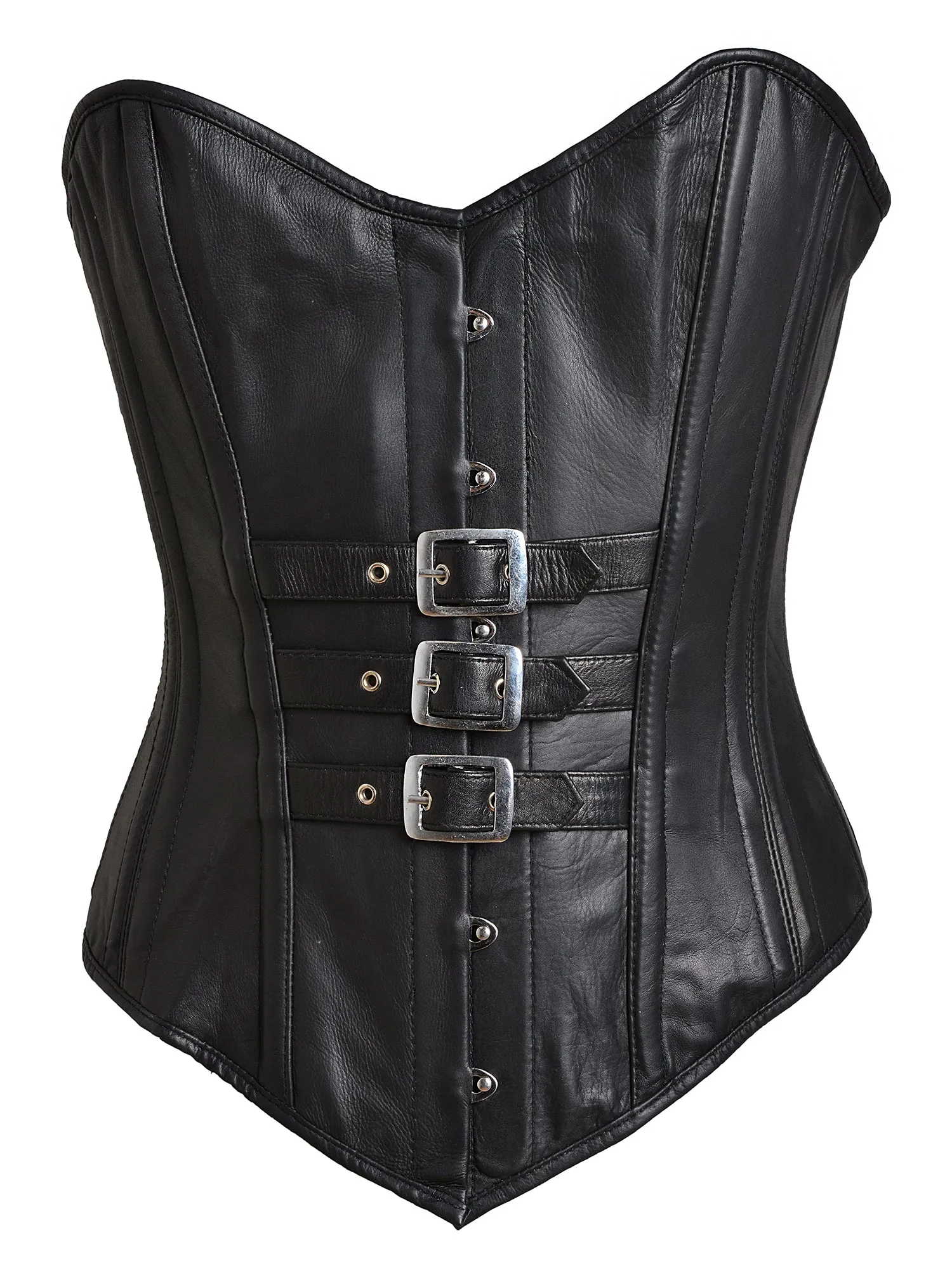 Leather Buckled Vanity Corset