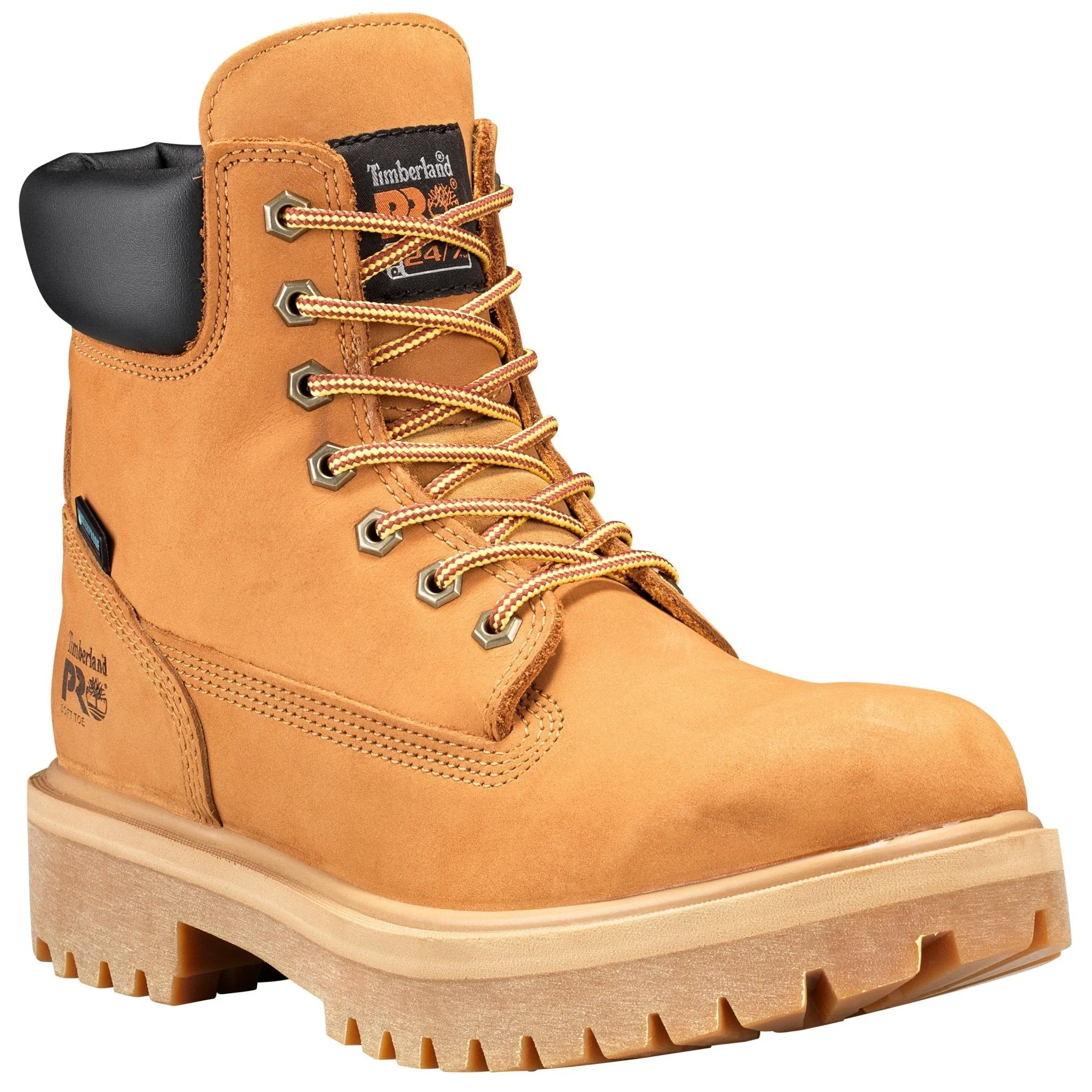 Men's Direct Attach 6" Waterproof Soft Toe Work Boot - Wheat Nubuck