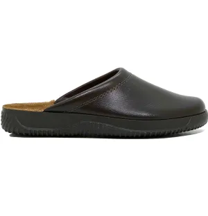 Rohde Men's Backless Leather House Shoe Brown