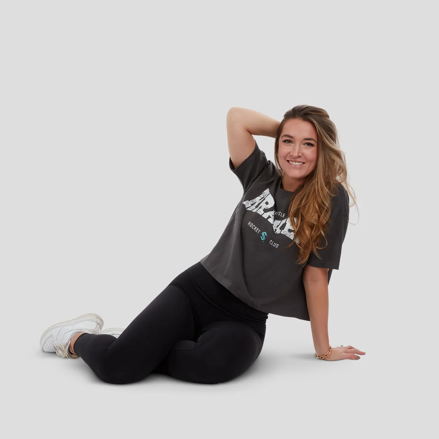 Seattle Kraken Womens Crop Line Change Tee