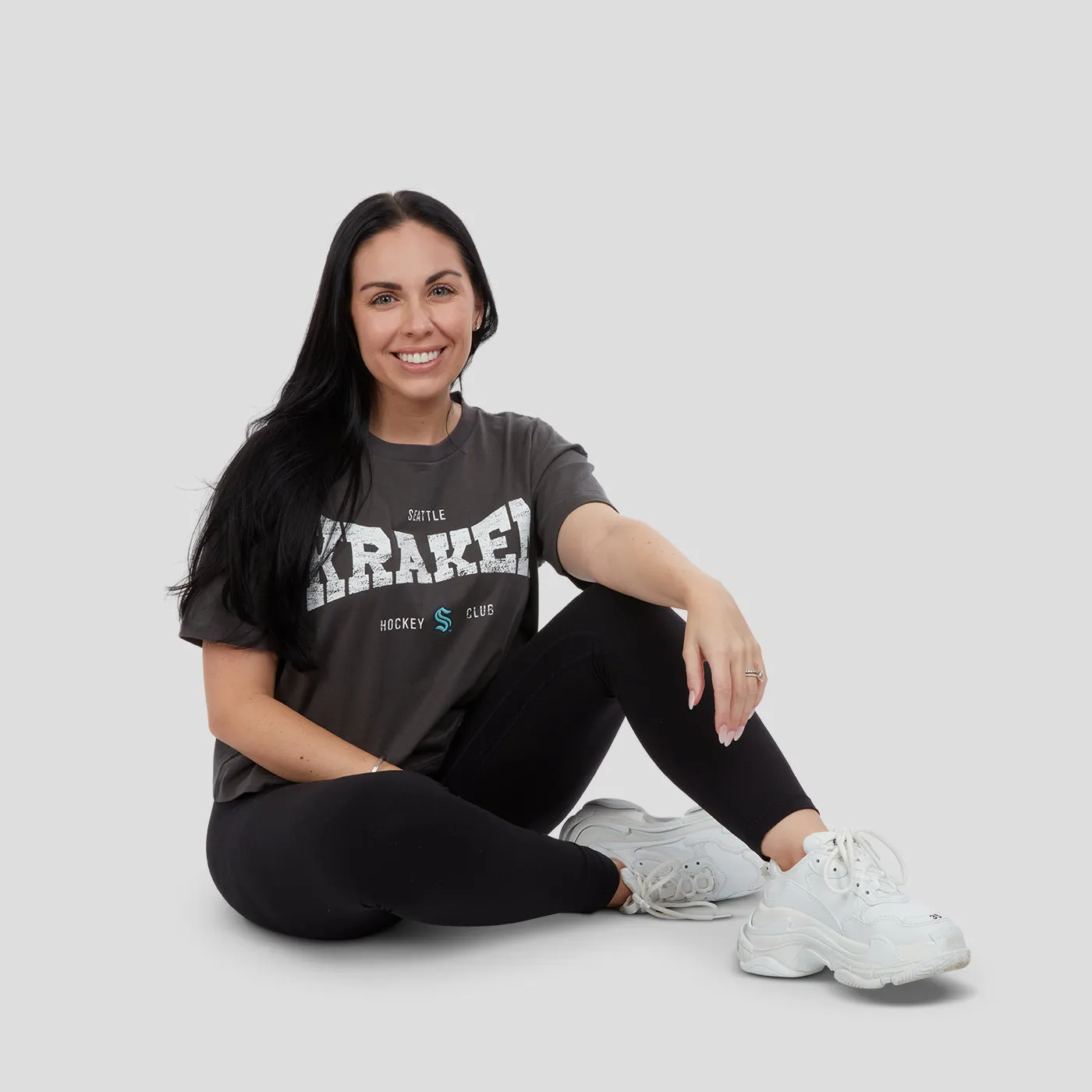 Seattle Kraken Womens Crop Line Change Tee