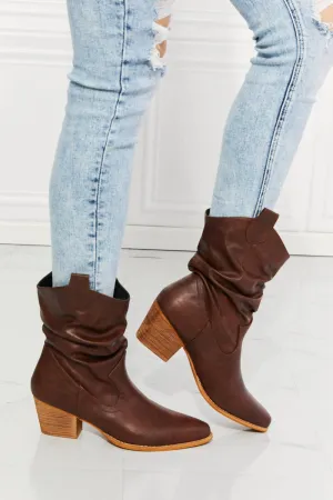 Texas Scrunch  - Cowboy Boots in Brown For women